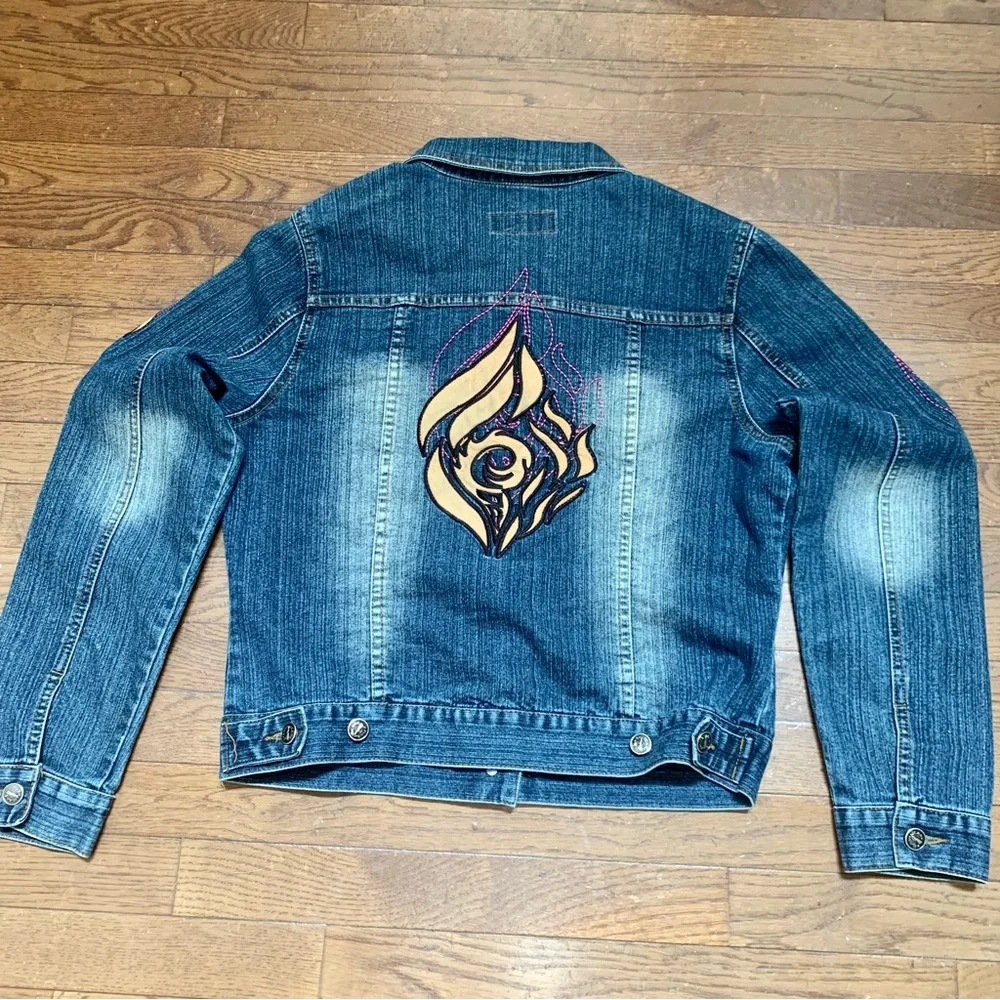 Platinum Plush Women's Embroidered Denim Jacket | Size XL | Denim | Style #9850 - Picture 8 of 11